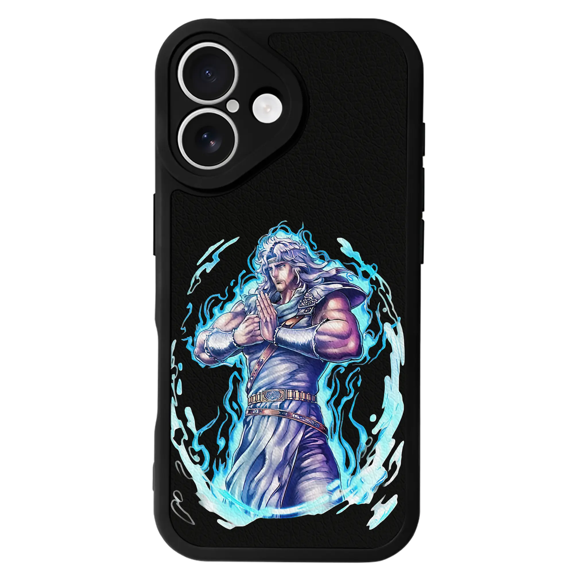 北斗の拳 グッズ,トキ - IPhone 16シリーズ対応 ・ シリコンスマホケース ・ レザー調 ・ 高精度フィット ・ 耐衝撃 ・ ワイヤレス充電対応 ・ 精密カット